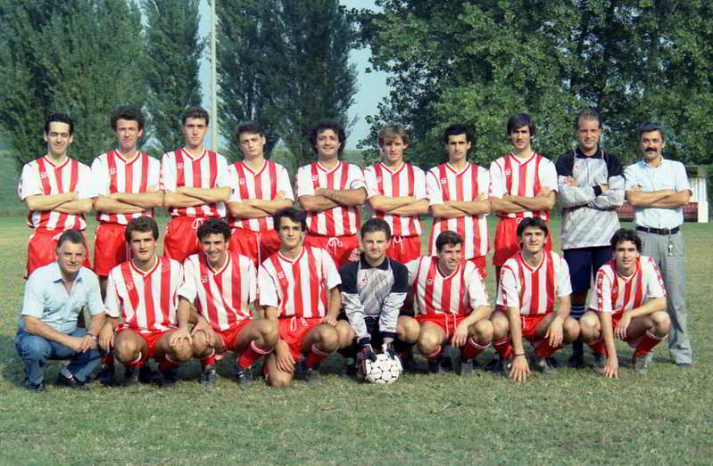 La formazione della Mantovana Junior nel primo campionato di Seconda Categoria 1988/89